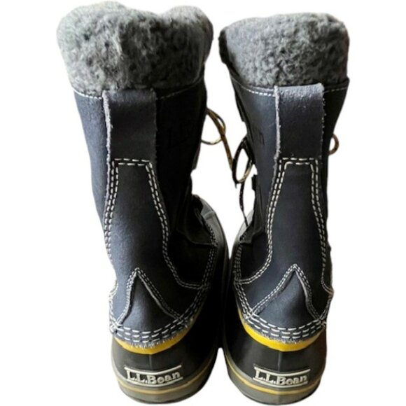 L.L. Bean Suede Winter Snow PAC Duck Boots with Liner #295601 - Blue - Kid 5 - Picture 4 of 13